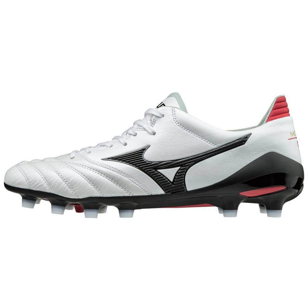 Mizuno Morelia Neo II Made in Japan - Erkek Krampon - Beyaz/Siyah Türkiye (OXJQVB-549)